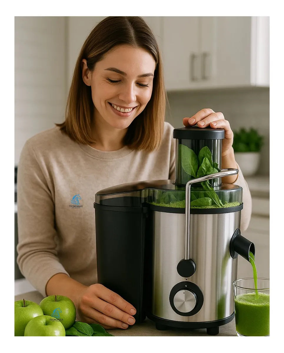 Extractor de Jugos Eléctrico 1000W RAF | Centrifugadora de Frutas y Verduras