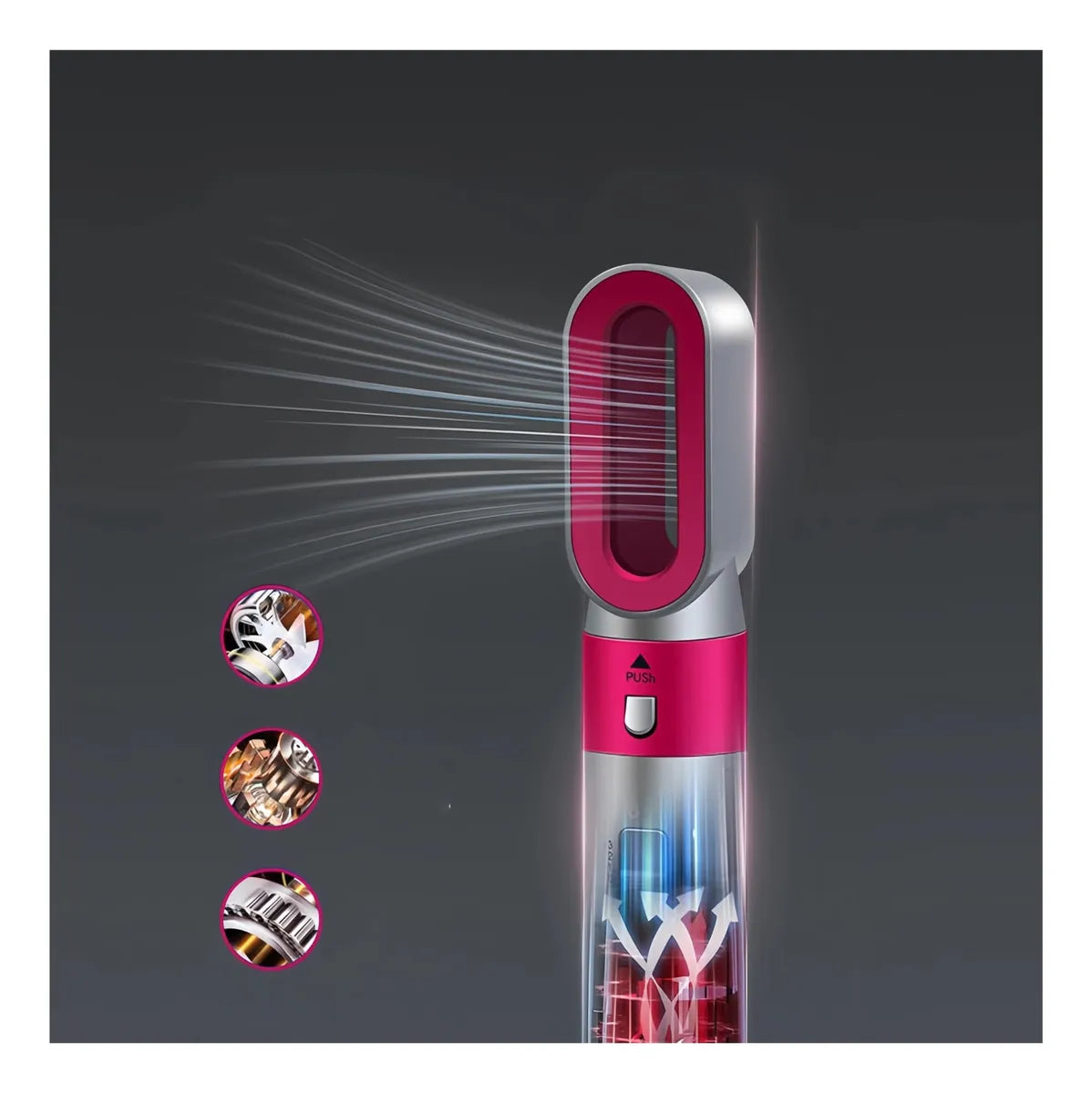 Estilizador de Pelo Profesional 5 en 1 con Aire Caliente | Seca, Riza y Alisa