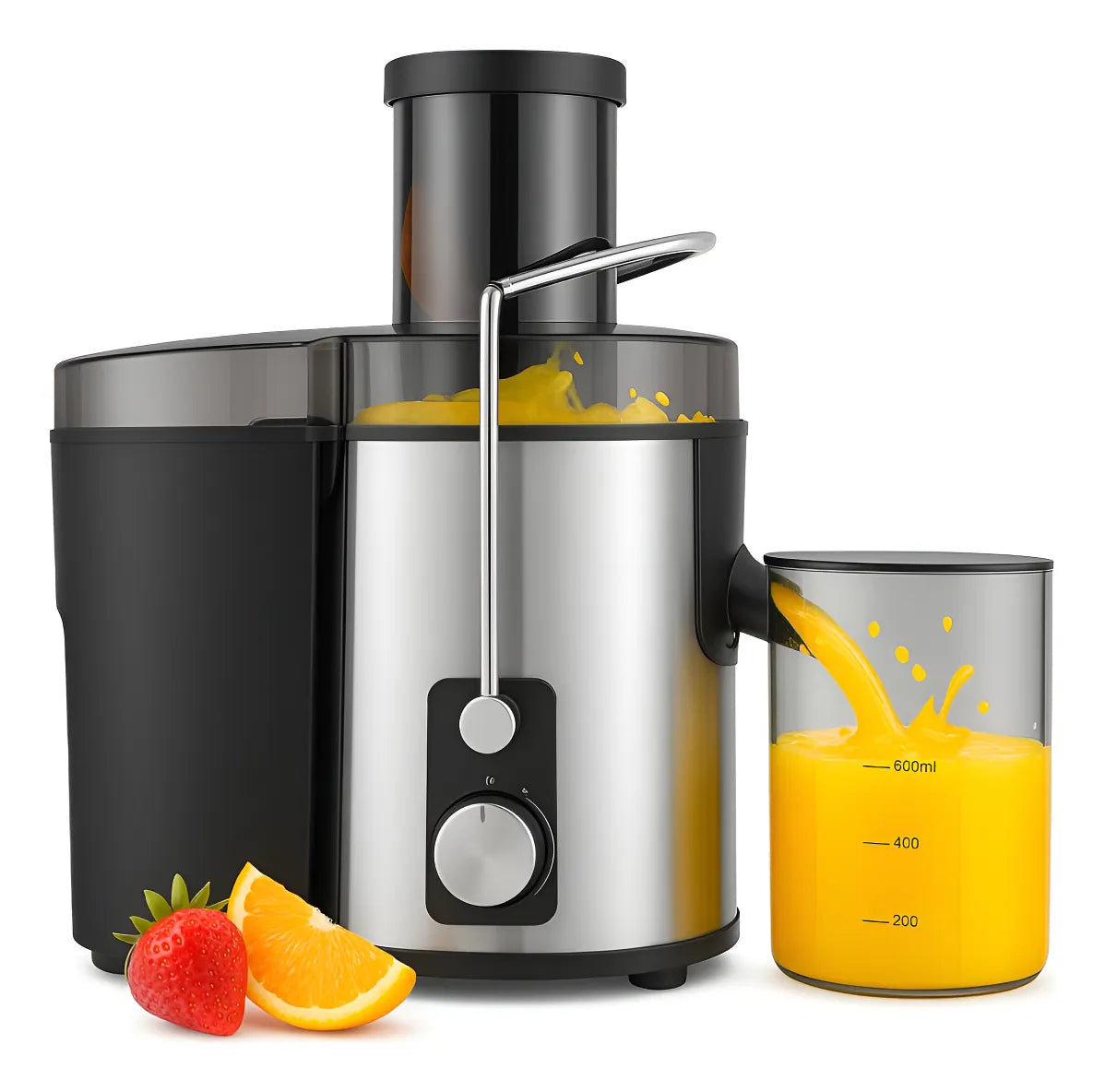 Extractor de Jugos Eléctrico 1000W RAF | Centrifugadora de Frutas y Verduras