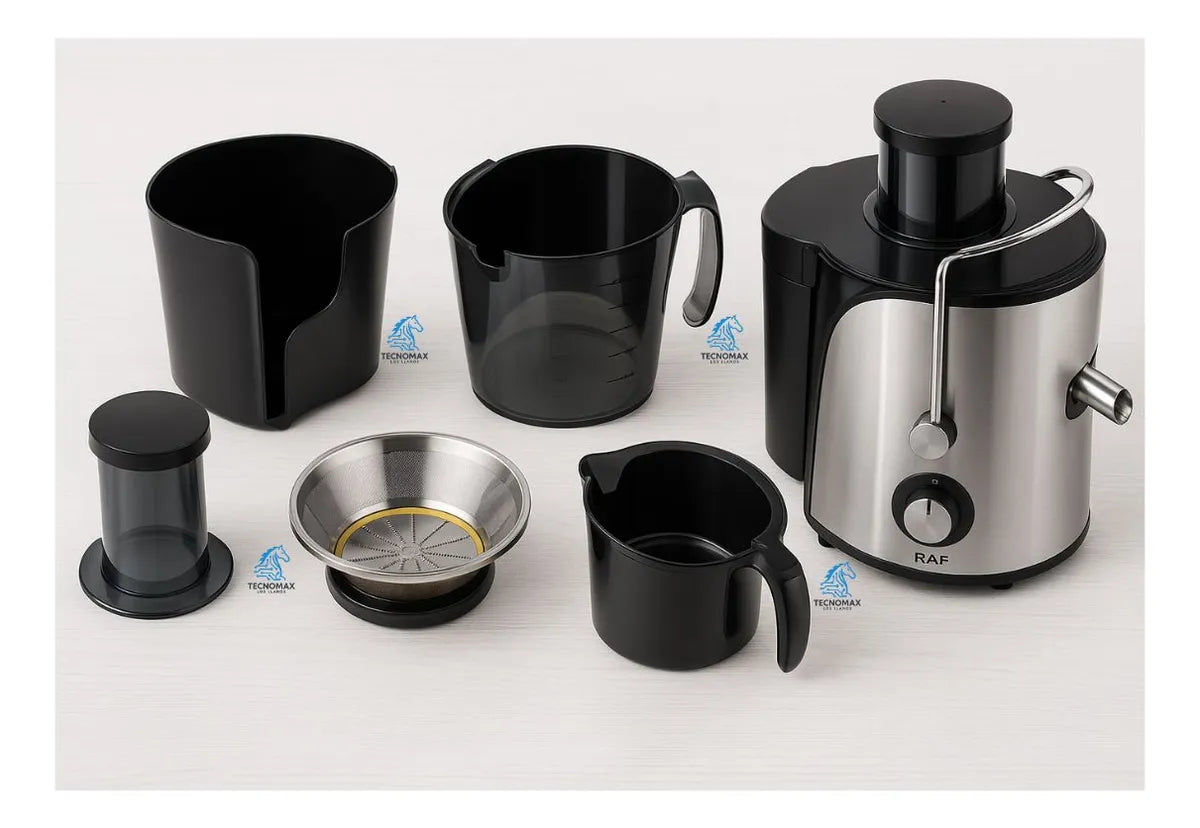 Extractor de Jugos Eléctrico 1000W RAF | Centrifugadora de Frutas y Verduras